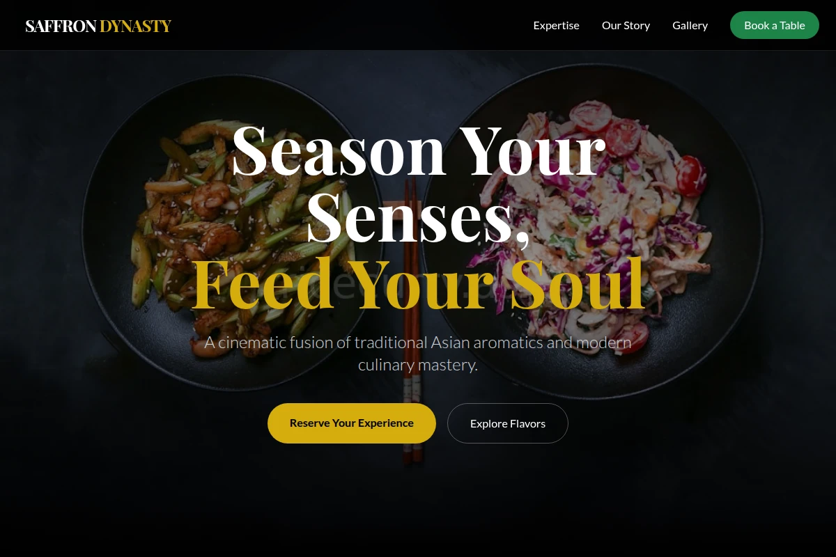 Savory Asian Fusion Food