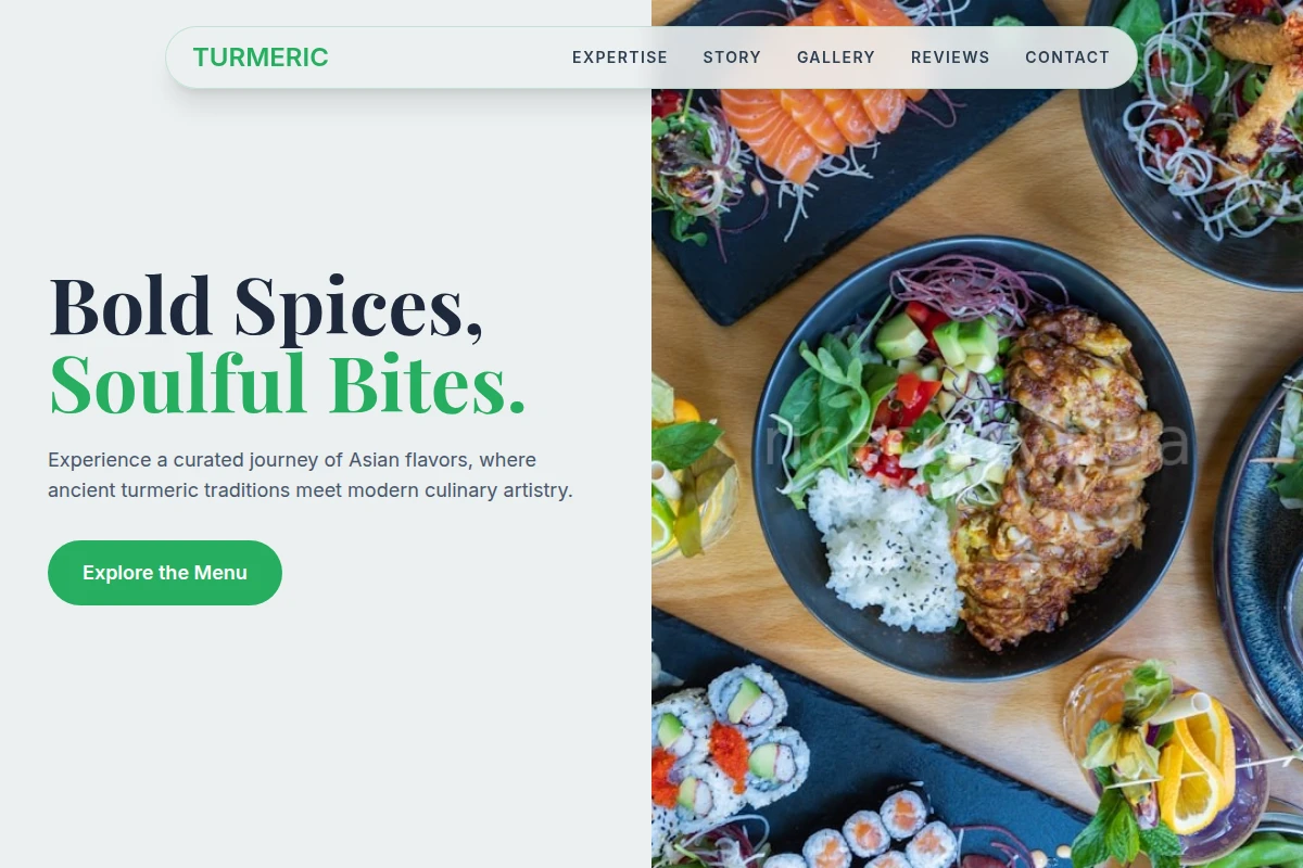 Turmeric Asian Fusion Food