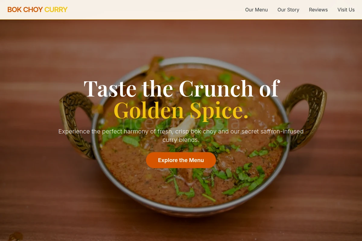 Bok Choy Curry